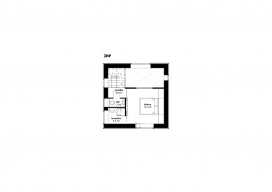 Family House Čižice - Floor plan 2nd floor - foto: Zábran Nová architekti