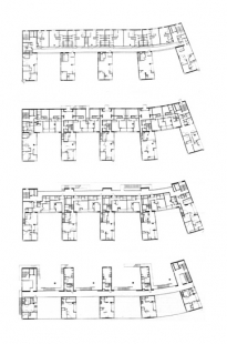 Void Space / Hinged Space Housing - Půdorysy - foto: Steven Holl Architects