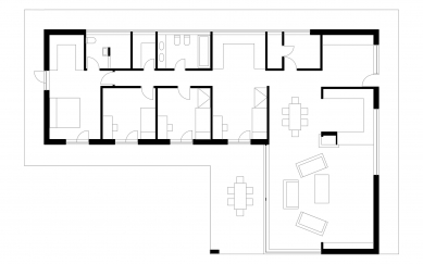 Rodinný dům v Kopřivnici - Půdorys - foto: © Kamil Mrva Architects