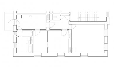 Byt pana doktora v Opavě - Půdorys - původní stav