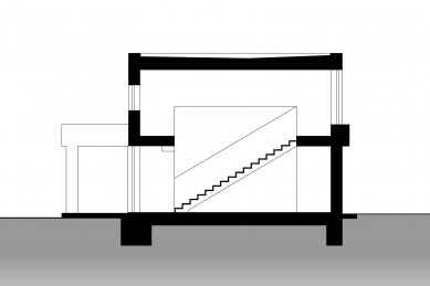 Rodinný dům ve Vestci - Řez