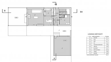 House Velká Losenice - Ground floor plan - foto: vaši architekti