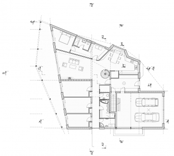House Žďár - Ground floor plan - foto: vaši architekti