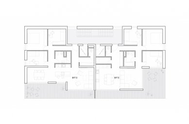 Residential complex Nova village - Floor plan of the top floor - foto: What architects