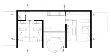 Family house in Kostelec - Floor plan 2nd floor