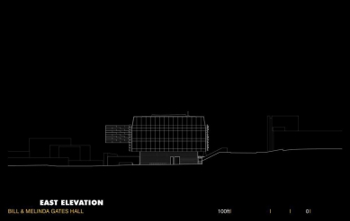 Přednášková budova Billa a Melindy Gatesových  - Východní pohled - foto: Morphosis Architects