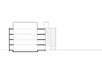 High bay warehouse LTW - Řez - foto: Baumschlager Eberle Architekten