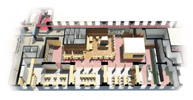 Airport Business Centre - kantýna - Vizualizace