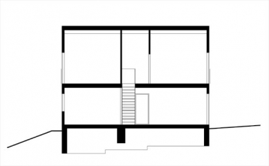 Family house in Mořina - Longitudinal section - foto: ARCHTEAM