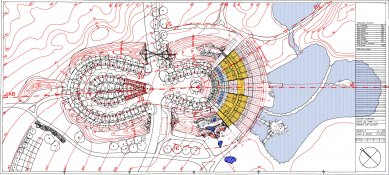 <span>Panorama Golf Resort Clubhouse</span> - Ground plan 2nd floor total - foto: Huť architektury Martin Rajniš