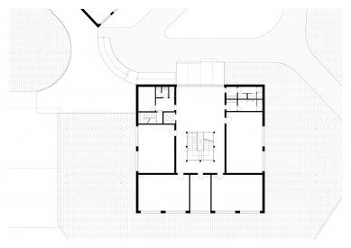 Elementary School in Mukařov - Floor plan 2nd floor - foto: Pavel Hnilička Architekti 