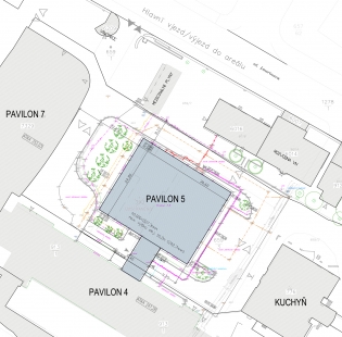 Pavilon 5, Oblastní nemocnice Mladá Boleslav - Situace