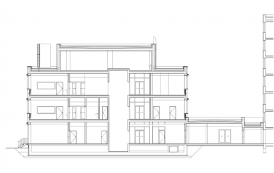 Pavilon 5, Oblastní nemocnice Mladá Boleslav - Řez