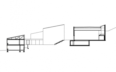 Nová střední škola v Doren - Řez - foto: Fink Thurnher Architekten