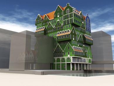 Inntel Hotels Amsterdam-Zaandam - Vizualizace - foto: WAM architecten