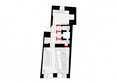 Monogram espresso bar - Floor plan - foto: studio AEIOU