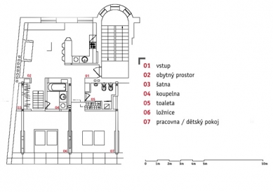 <translation>Penthouse, Rustic</translation> - Floor plan of the entrance floor