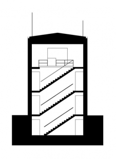 Meteorologická stanice - Řez - foto: © Alena Šrámková Architekt