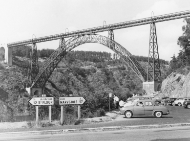 Železniční viadukt Garabit - Historický snímek