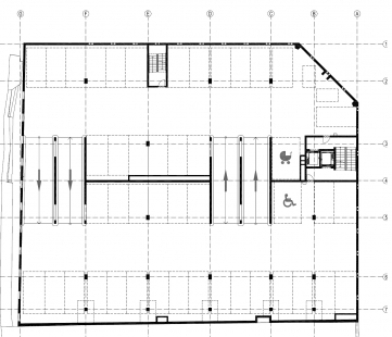 Parkovací dům Domini Park  - Půdorys typického podlaží
