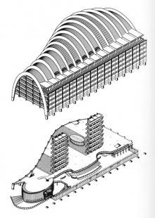 Ludwig Erhard Haus - Axonometrie - foto: © Nicholas Grimshaw & Partners