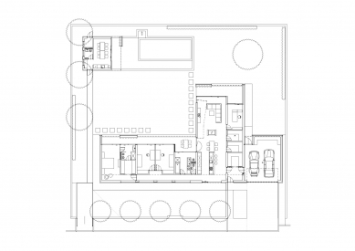 Rodinný dom Sokrates - Půdorys přízemí - foto: Archi-Tekton s.r.o.
