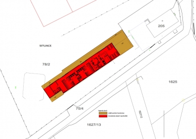 Sportovní zázemí Životice - Situace - foto: Janda + Zezula architekti
