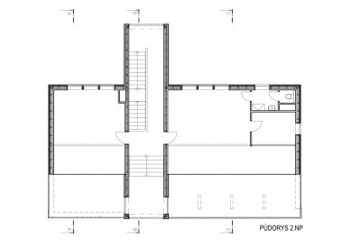 Environmentální centrum Krsy - Půdorys 2.np - foto: projectstudio8