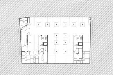 Apartment building Koněvova - Floor plan 2nd floor - foto: A.LT architekti 