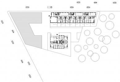 Obytný soubor Alpha 11 - Půdorys přízemí - foto: SUE Architekten