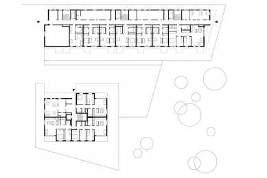 Obytný soubor Alpha 11 - Půdorys přízemí - foto: SUE Architekten