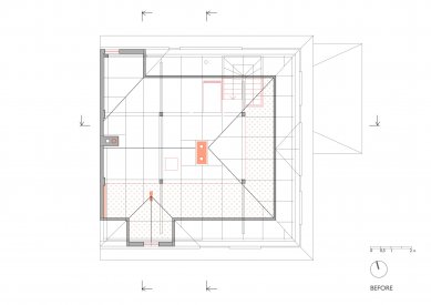 Rodinný dům v Českém Krumlově - 3NP - původní stav - foto: Pavlíček + Hulín architekti