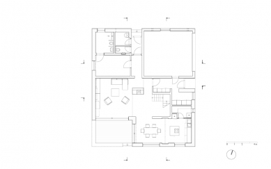 Villa Dolní Břežany - Ground floor plan - foto: Pavlíček + Hulín architekti