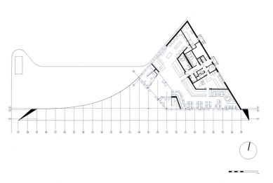 Plavební a informační centrum Wachau - Půdorys přízemí - foto: Najjar & Najjar Architekten