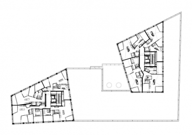 Europaallee Baufeld E  - Floor plan 10th floor - foto: Caruso St John Architects