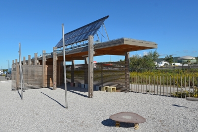 Structures in the Škocjanski Zatok Nature Reserve - foto: Petr Šmídek, 2017