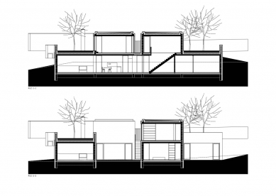Rodinný dům Přílepy - Řezy C a D - foto: Pavel Chládek