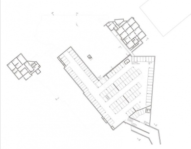 Rozšíření kongresového centra v Davosu - Půdorys suterénu - foto: Degelo Architekten