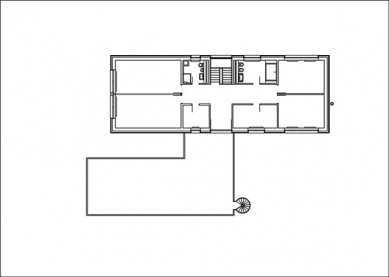 Rodinný dům s ordinací manželů Šillerových - Půdorys patra - foto: © Koranda, Hýblová