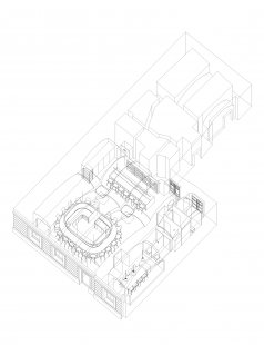 Food bar Iasai. - <translate>Axonometry</translate> - foto: Plusminusarchitects