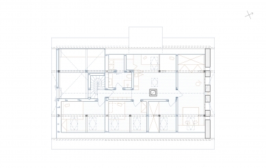Borová Lada Cottage - Floor plan 2nd floor