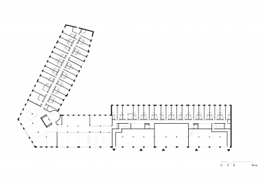 Student House Holešovice - Floor plan 2nd floor