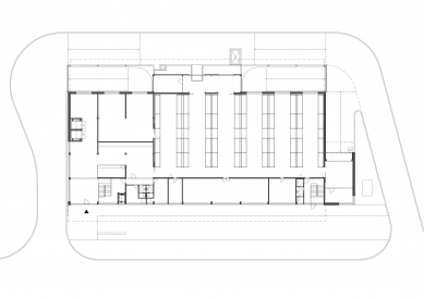 Interpharm distribution and warehouse facility - Půdorys 1.np - foto: Alexy & Alexy architekti