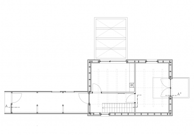 Chata s lávkou - Půdorys 2.np - foto: majo architekti