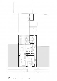 Rodinný dům Královo Pole 06 - Půdorys 1.np - foto: knesl kynčl architekti