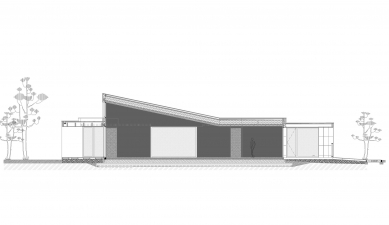 Rodinný dom CLT 10 - Podélný řez - foto: atelier MOLNÁR-PERÁČEK