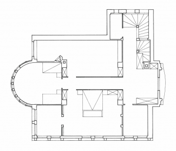 Vila Jeanneret-Perret - Půdorys patra