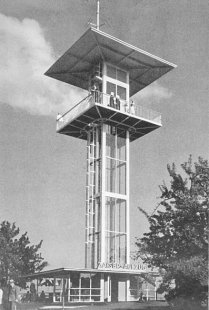 Vyhlídková věž Killesberg - Původní věž Zaiser-Turm z roku 1950