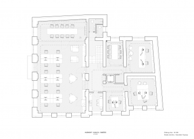 Kancelarie developerskej firmy - Půdorys 2.np - foto: Kuklica Smerek architekti