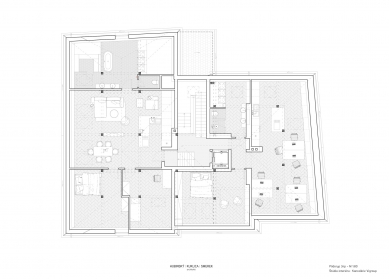 Kancelarie developerskej firmy - Půdorys 3.np - foto: Kuklica Smerek architekti